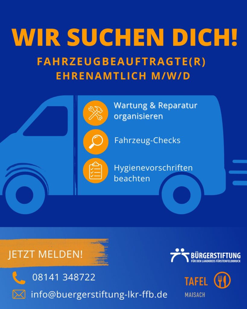 Illustration das ein Tafelfahrzeug und die Aufgaben des Fahrzeugbeauftragten zeigt